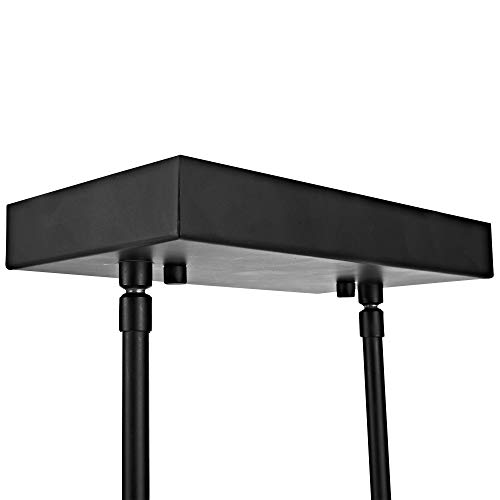 Addington Park 31779 Cartagena Collection 6-Light Modern Chandelier With Glossy White Glass Shades, Dark Bronze Finish #TOP2