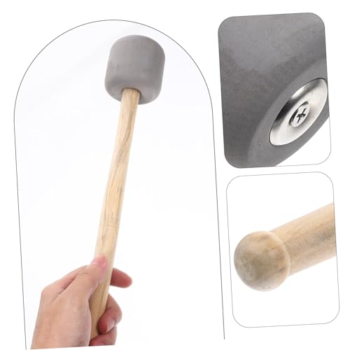 Baqueta de madera ergonómica para bombo color gris miniatura 6