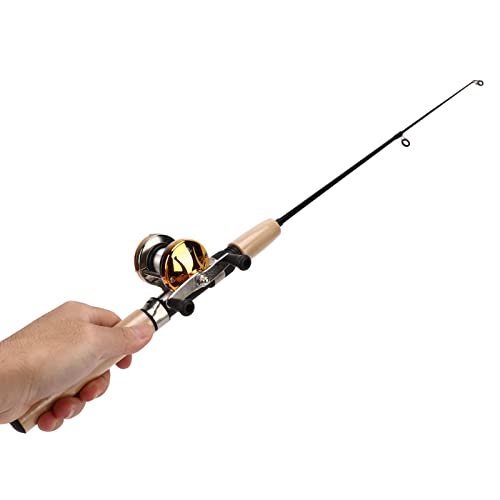 SPYMINNPOO Ice Fishing Rod, Portable Fishing Gear Set with Jigs for Saltwater Freshwater Fishing, Complete Kit Includes Floats Sinkers Reel for Winter Angling - Image 2