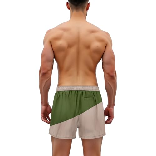 Mens Swim Trunks Mesh Lining Bathing Suit Mens Board Shorts Swimwear with Pockets3