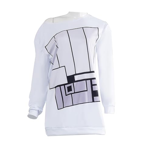 Photo de Tongyundacheng Anime Momo Ayase Cosplay Sweat à capuche Momo Ayase Blanc Homewear Halloween Cosplay Performance Costume Ensemble complet Comic-Con Dress Up pour femme