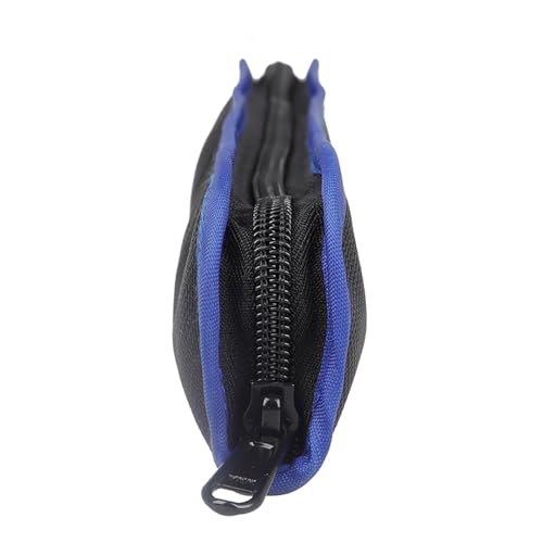 Abaodam Bolsa para Flauta y Saxofón de Tela Oxford Bolsa Vertical Negra con Borde Azul Estuche Portátil de Transporte para Instrumento de Viento para Viaje y Escuela