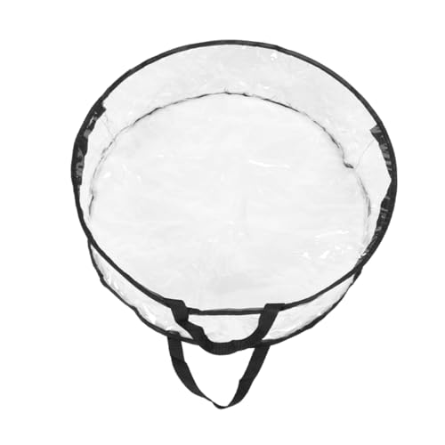 Levemolo Xmas Garland Storage Bag Wreath Packing Bag with Transparent Design Handles for Holiday Decor and Party Supplies Storage