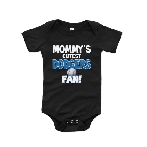 Image of NanyCrafts Baby's Mommy's Cutest Dodgers Fan Bodysuit, Baby Dodgers Fan