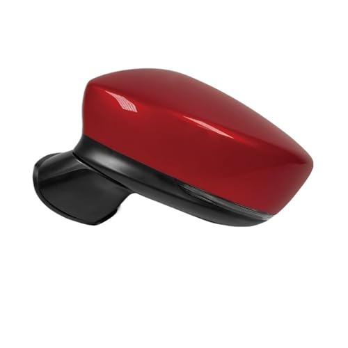 車のミラー用マツダ 3 アクセラ 2017 2018 2019 バックミラー Assy ドアウイングサイドミラー信号ランプ(5Pins Red Left)