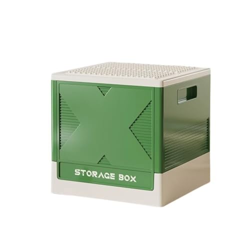 レゴ収納ケース 建築ベースプレート蓋付き 積み重ね可能 おもちゃ収納ボックス 持ち運び便利 コンパクト収納 プラスチックおもちゃボックス 省スペース収納 おもちゃ箱/玩具整理 整理整頓 (33.5*33.5*32.9cm)