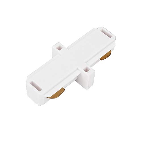 XXE Lot Rail d'éclairage LED Montage rail en aluminium rail 0,5m / 1m Noir Blanc droite L Croix Connecteur dégauchisseuse for 2 fils Rail d'éclairage (Color : Straight connector) Cover