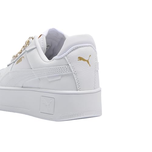 Image of PUMA Womens Carina Street Blingbling Lace Up Sneakers Shoes Casual - White