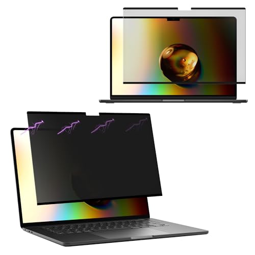 Installazione Magnetica: il filtro privacy si aggancia facilmente alla cornice del laptop grazie al sistema magnetico. Per una tenuta extra, puoi utilizzare l’adesivo incluso nella confezione