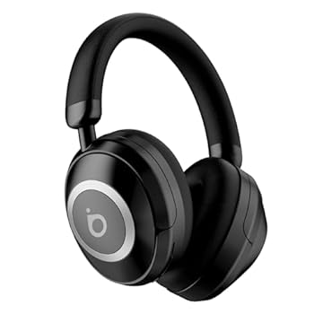 Fone de Ouvido Bluetooth, Basike BT21 Headphone Bluetooth, Redução de Ruído do ANC com Microfone, Certificação Hi-Pure Audio, 30 Horas de Duração da Bateria (Preto)