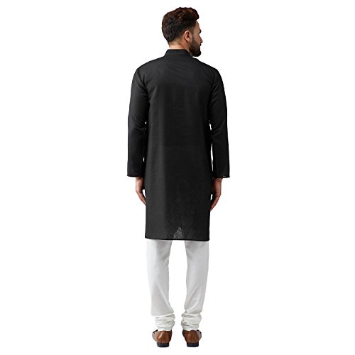 Image of SOJANYA (Since 1958, Men's Silk Blend Grey Kurta Pyjama & Silk Blend Jacket Combo