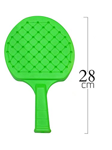 Image of Prime Set of 4 Pair Sport Accessories for Kids Table Tennis Badminton Racquet Set with Ball Kids to Play Gift Item Multi Color Pack of 1 (M8)