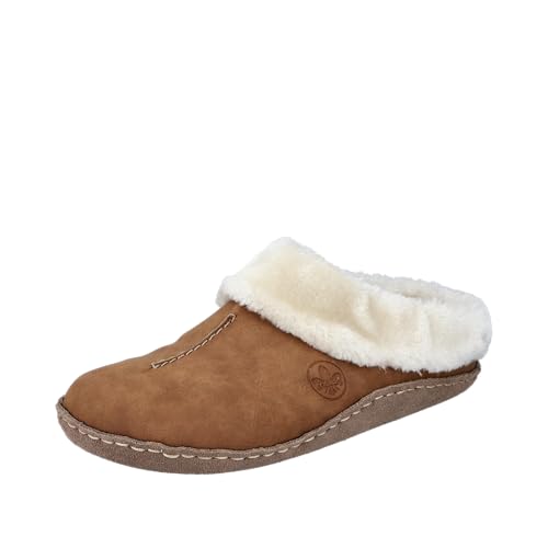 Rieker 66390 Chausson Femme pantoufle confortable et mule d'intérieur chaude