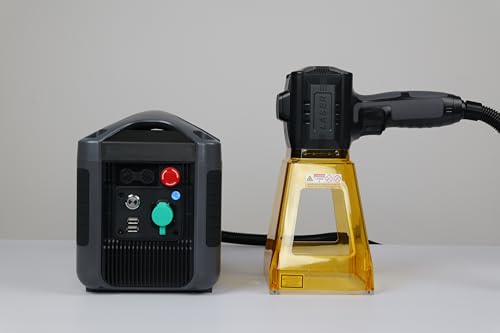 Image of Fiber Laser Engraver Handheld Laser Marking Machine 30W Portable Laser Marker 100mm Logo Printing for Metal 110 /220V Engraving Machine for QR Text,Nameplate Laser Class II,Output Power 0.874mW