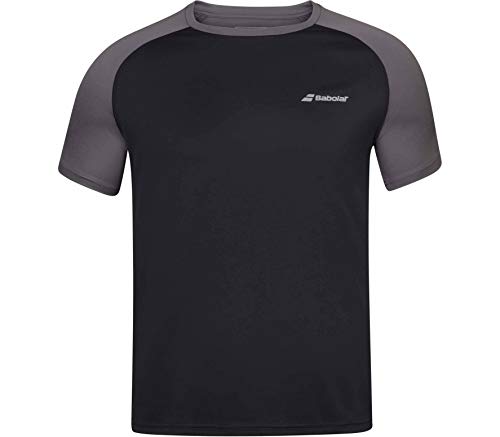 Babolat Play Crew Neck tee Men Camiseta, Hombre, Black/Black, 2XL