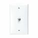 Leviton 80781-W Standard Video Wall Jack, F Connector, White