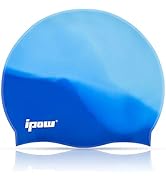 ipow Hochwertige Silikon Badekappe Bademütze Badehaube für Lange Haare gesund und warm Swin Cap