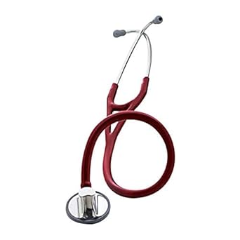 3M Littman 2163 Stethoscope ENGRAVING | Engrave your name or initials on the Littman stethoscope | Master Cardiology, Standard Chestpiece, Burgandy tube, 27 inch
