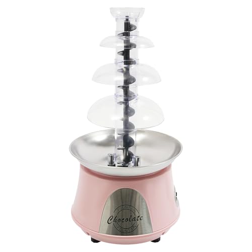 Fuente de Chocolate Eléctrica 4 Niveles 180W Rosa miniatura 5