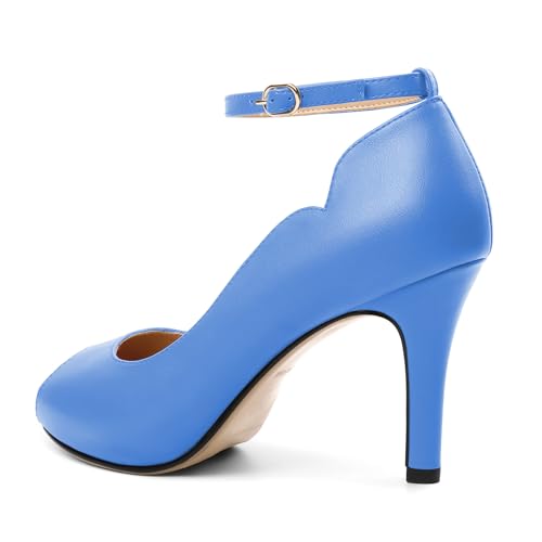 Image of AUMOTED High Heels Pumps Platforms Shoes for Party Daily 3.4 inch Dressy Pumps