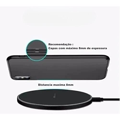 Carregador Por Indução Sem Fio Wireless Turbo 20w Para iPhone Galaxy Xiaomi