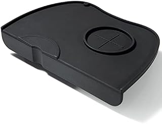 Coffee Tamper Mat Silicone Espresso Tamp Station Black Rubber Tamping Pad Barista Accessrioes for Sage Delonghi Breville Portafilter 21x14cm