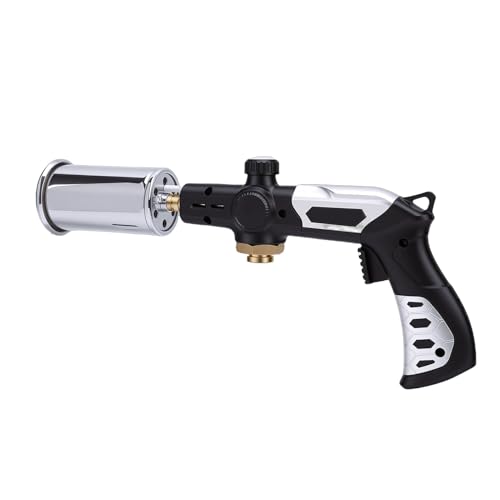 Keenso Pistola de Soplete de Cocina, Lanzallamas de Cocina Ajustable Portátil Multifuncional para Acampar Al Aire