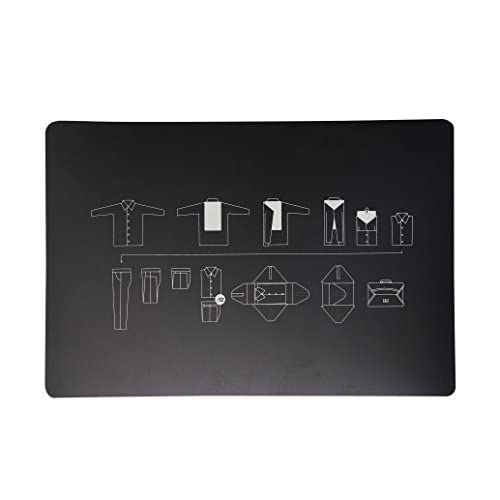 2pcs Garment Packing Folder For Travel Clothes Organizer Travel Garment Bag Luggage Accessory Black3