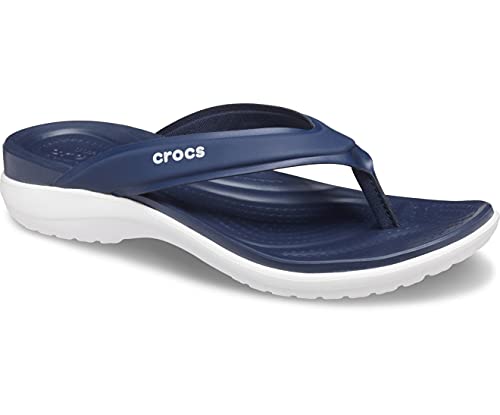 Image of Crocs Capri V Sporty Women Flip Navy UK5