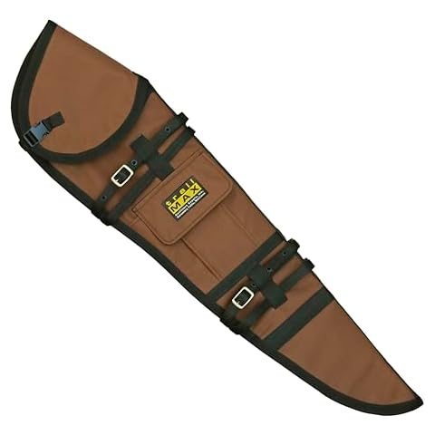 TrailMax Protector Rifle Scabbard, Gun Case, for 28 inch Barrel & 56mm Large Scope with 1-1/2 inch Turrets, Secure on a Horse or ATV, Shock Absorbent, Heavy Duty Polyester Shell Cover