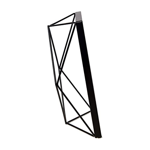 Umbra Prisma 5x7 Picture Frame, Metal Floating Wall or Desk Photo Display for Pictures, Art, Illustrations, and More, Black