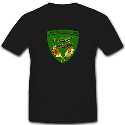 T-shirt Jägerbataillon 552-T noir XXXXL pour morphologie large