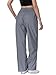 LZLRUN Women Reflective Hip Hop Rave Trousers Wide Leg Pants Retro Straight Leg Pants Streetwear (US, Alpha, X-Large, Regular, Regular, Silver)