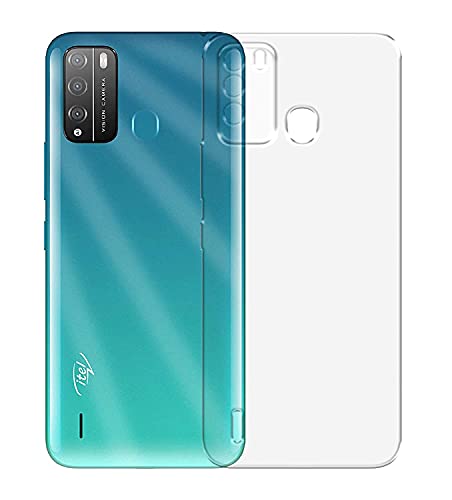 Image of COVERBLACK Rubber Silicone Back Cover for Itel Vision 1 Pro - Transparent