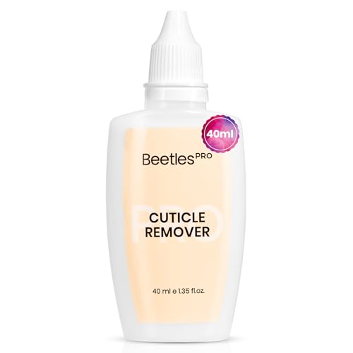 Beetles Pro Cuticle Remover - 40ml Each, Fast Drying Cuticle Remover Softener Liquid Gently Removes...