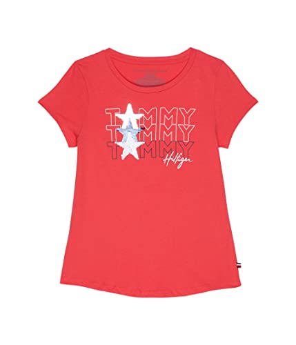 Image of Tommy Hilfiger Girls Sequin Flag Tee (Big Kids)