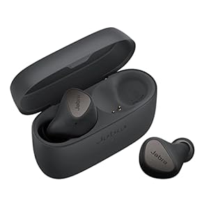 Jabra Elite 4 Wireless Earbuds, Active Noise Cancelling, Discreet and Comfortable Bluetooth Earphones with Spotify Tap Playback, Google Fast Pair, Microsoft Swift Pair and Multipoint – Dark Grey
