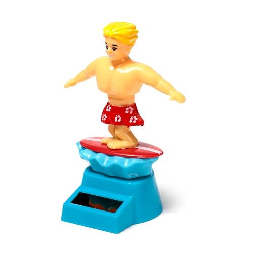 Puckator Solar Pal: Solarfigurine ’Surfer Dude’, Erwachsene & Kinder ab 3 Jahren, Unisex, Erneuerbare Energien, Dekoration, Kreativität & Spaß