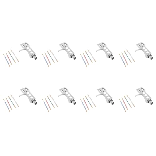 Platine tourne-disque universel : lot de 8 porte-cellules en aluminium à 4 broches