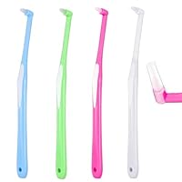 4 Stück Tuft Zahnbürste, soft Einbüschelbürste, Weich Einbüschelzahnbürste, Single Interdental Zwischenraum Bürste für kieferorthopädische Zahnspangen