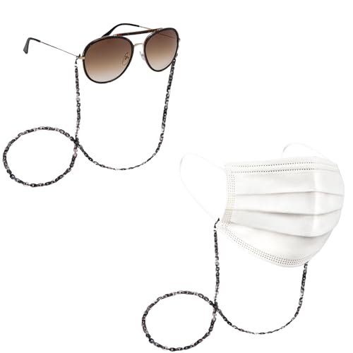 Image of uxcell Eyeglass Chains for Women, Resin Eyeglass Holder Chains Adjustable Sunglasses Lanyards Holder Chains