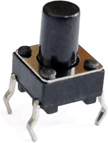 Interrupteur 6x6x8.5mm bouton-poussoir 4 broches 12V 50 pièces pour circuit imprimé