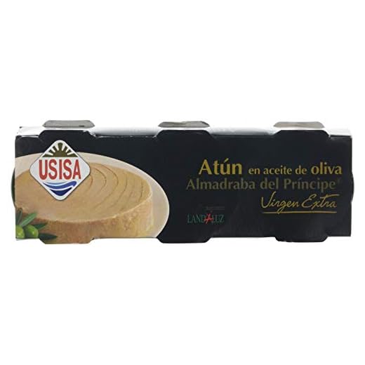 Usisa - Conserva de Pescado | Atún de Almadraba en Aceite de Oliva Virgen Extra - 8 Unidades (3 x 52 g)