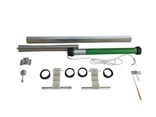 Kit Motore Tapparelle 60 kg 30 Nm Varie Misure Anti-Sollevamento di Sicurezza RULLO REGOLABILE Completo di Accessori (da 60 cm a 95 cm)
