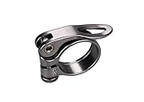 Fahrradsattelklemme, 2 Stück, Fahrradsattelstütze, Aluminium, ultraleicht, Schnellspanner, Rennrad, MTB, Mountainbike, Sattelstützenklemme, 31,8 mm, 34,9 mm (Titan M)