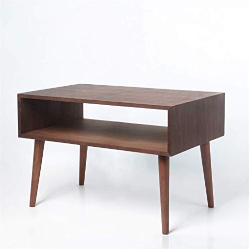 HTL Storage Table Vintage Retro Coffee Table Wooden Multi-Layer Bedsid HTL Storage Table Vintage Retro Coffee Table Wooden Multi-Layer Bedsid