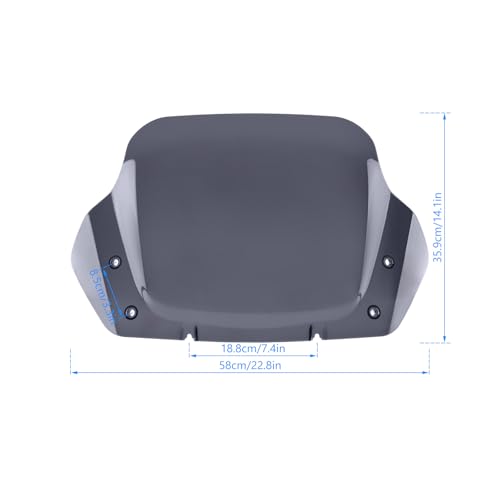 Kiawnia 14" Windshield for Harley Street Glide CVO FLHXSE 2023-2025 (Smoke) by Kiawnia - Used condition - Image 5
