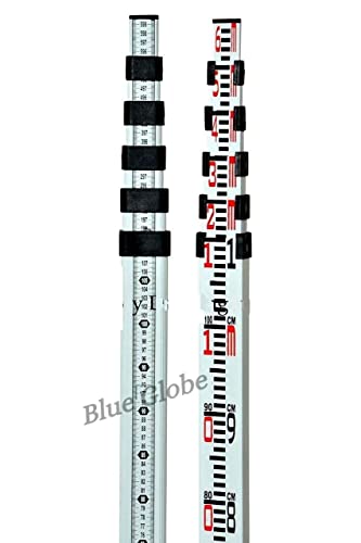 Image of Leveling Staff 6m,5 Sections Light Weight -Free canvas cover for ease in storage and transportation for Auto Level (6m), A Levelling Instrument Folding Leveling Staff By Blue Globe Export