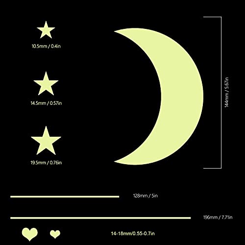 Adesivi da Parete Fluorescenti 425pcs, Yosemy 4