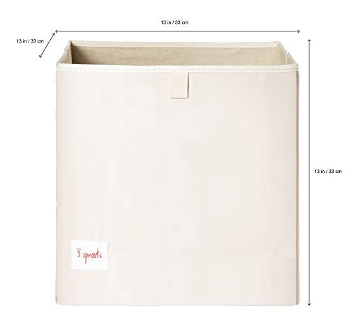 3 Sprouts Toy Storage Organizer: Toy Box Cube Organizer for Playroom, Nursery - Foldable Storage Bin - Peacock